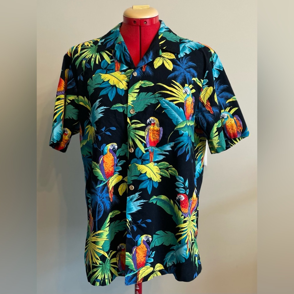 RJC - all cotton Hawaiian short sleeve shirt Size Medium